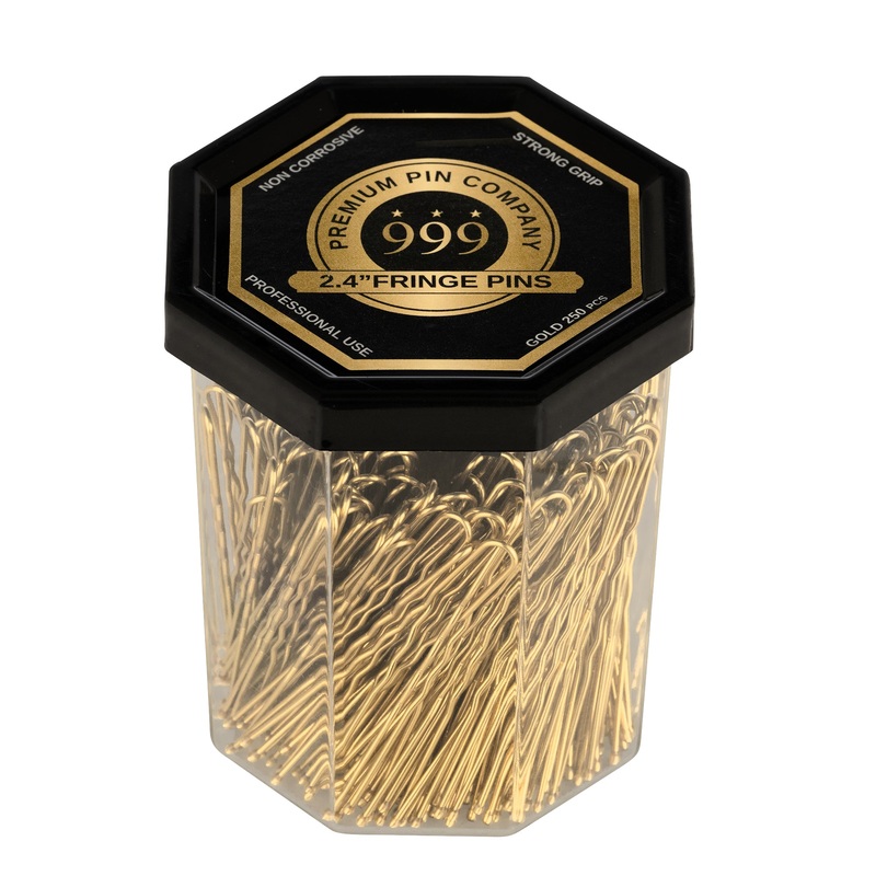 DATELINE PROFESSIONAL 999 FRINGE PINS GOLD 2.4″ 250 PACK