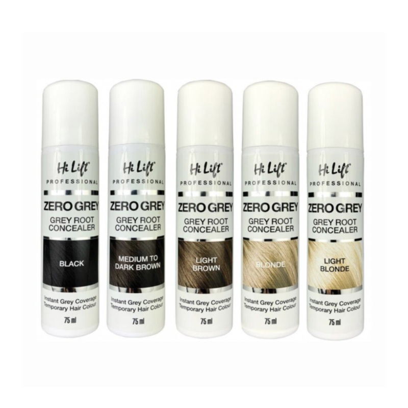 HI LIFT PROFESSIONAL Zero Grey Root Concealer  |  75ml, Various Colours