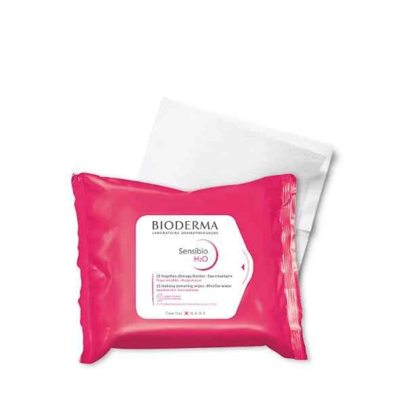 Bioderma Sensibio H20 Makeup Removing Wipes – 25 Wipes